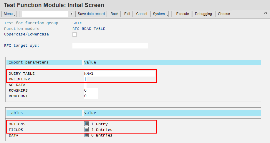 Guide to using RFC_READ_TABLE to query SAP tables - Jitterbit Documentation