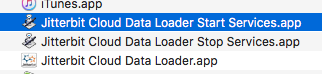 Run Jitterbit cloud Data Loader start services
