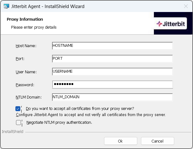 Proxy configure