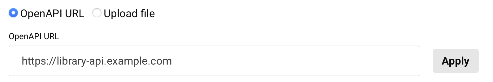 create new proxy step 2 existing API OpenAPI document document URL