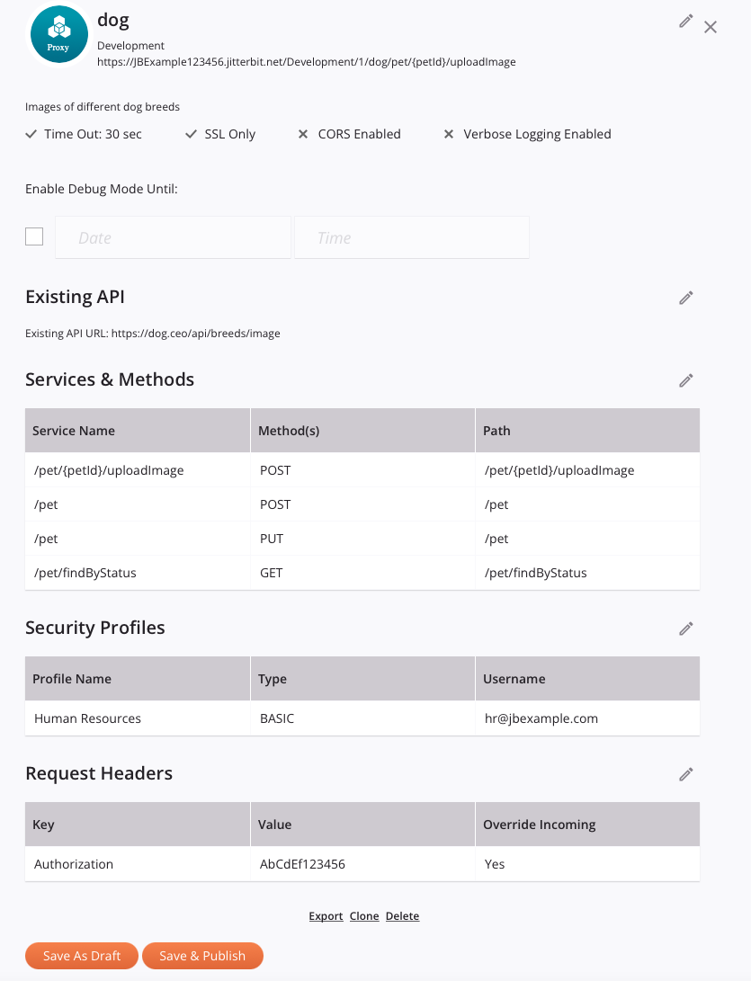 create new proxy step 5 summary