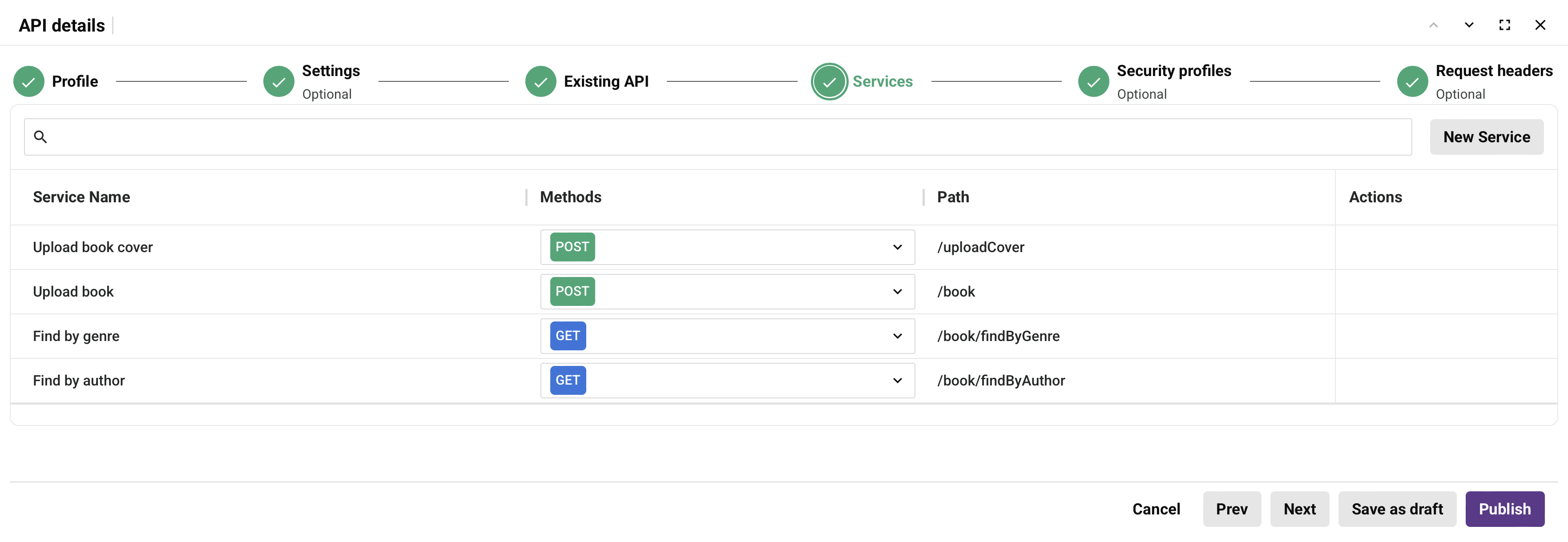 create new proxy step 3 services manual