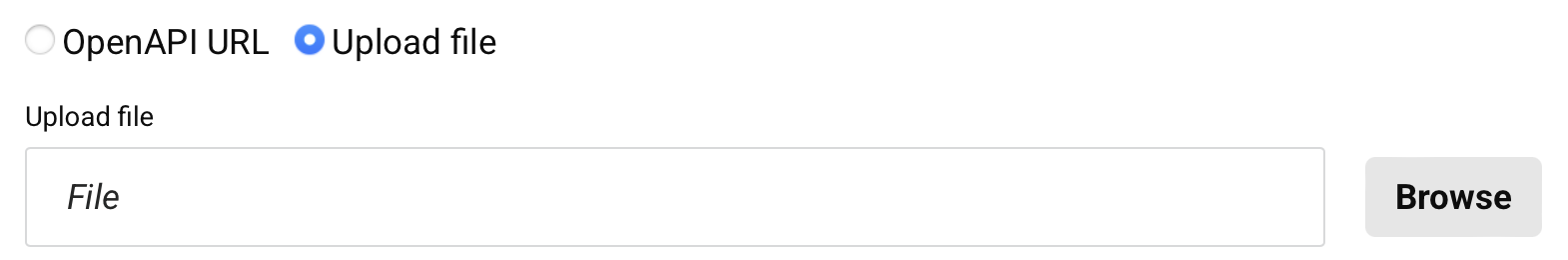 create new proxy step 2 existing API OpenAPI document document file