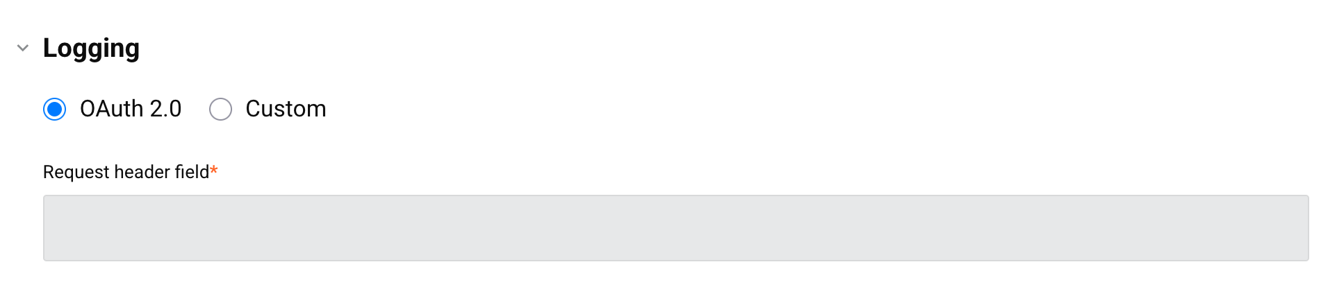 configuration logging