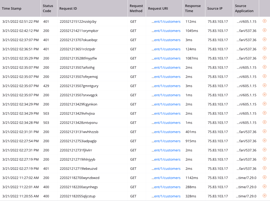 view logs