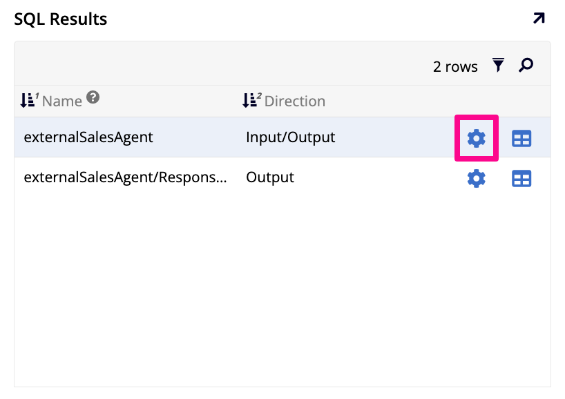 SQL-Ergebnisse-Panel