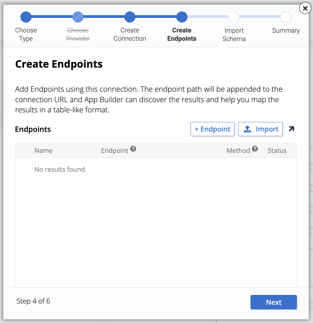 Create endpoints