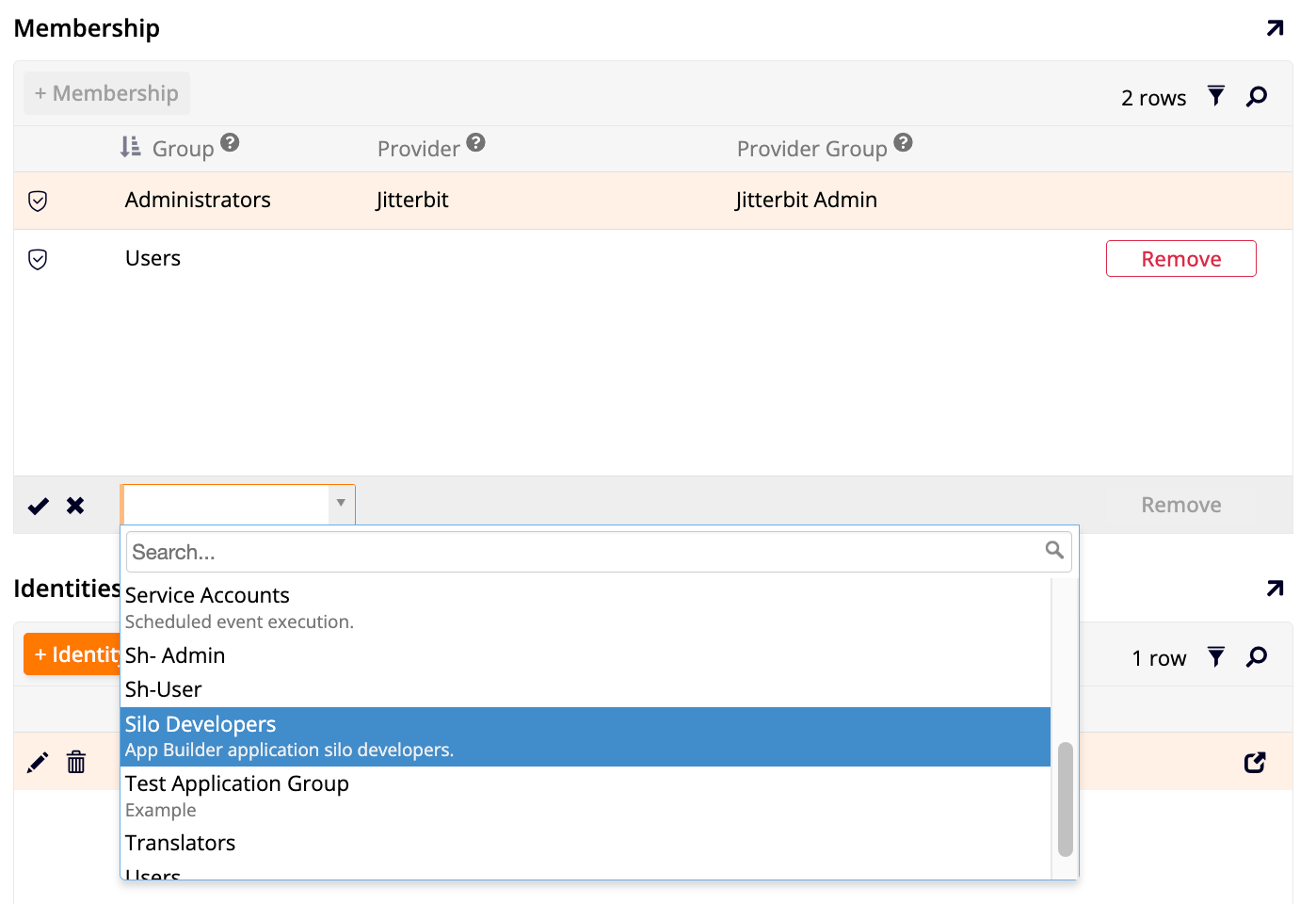 Add user to Silo Developers group