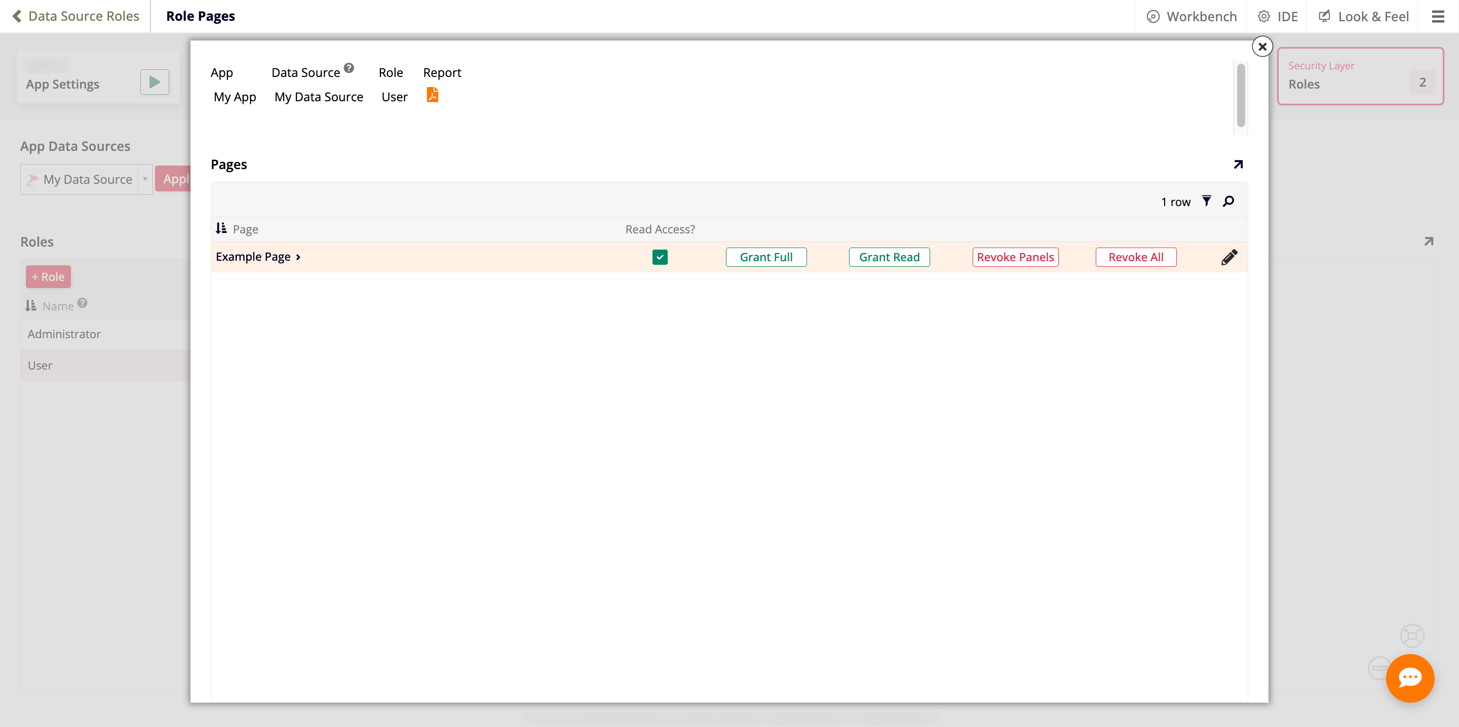 Role Pages page
