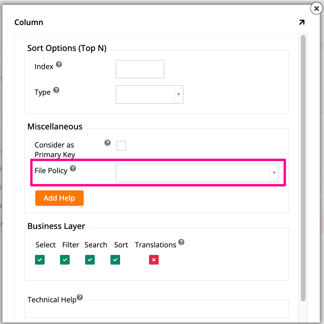 view column edge case dialog