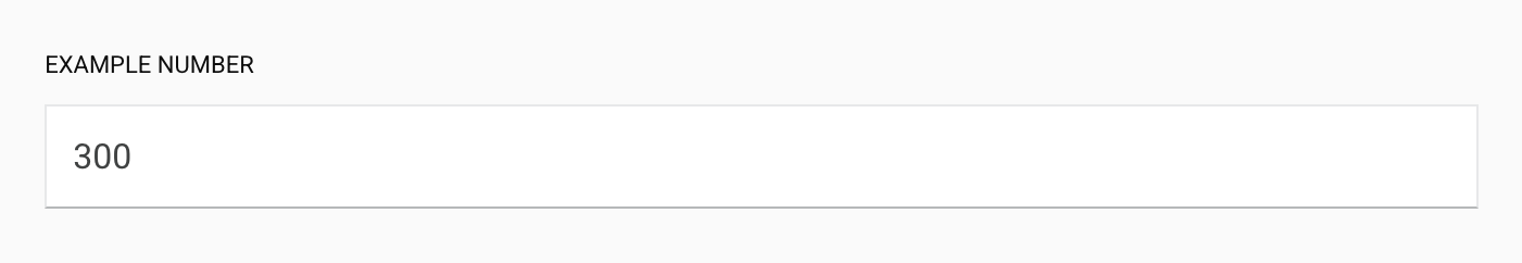 Number Entry