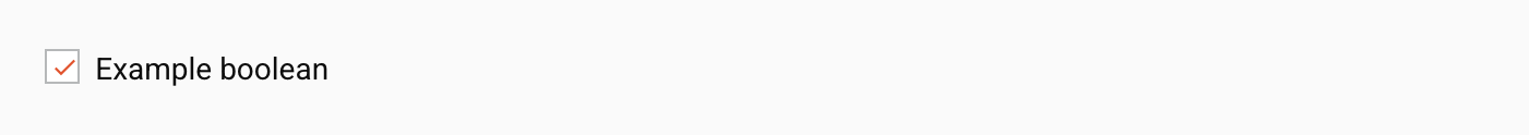 Boolean Entry (Checkbox)