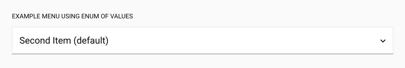 Dropdown Menu