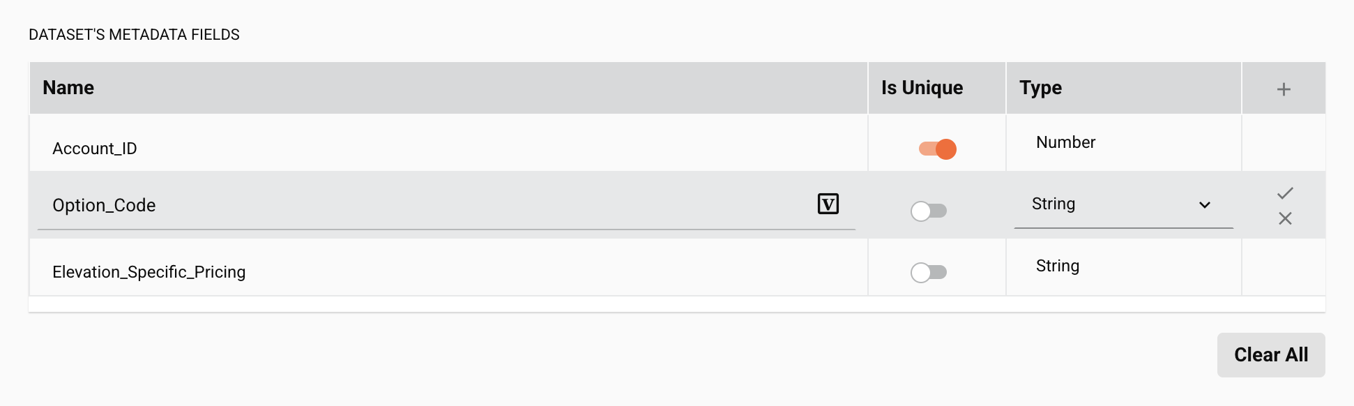 Table Component: Hovering while in edit mode