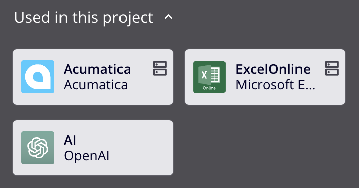 conexiones globales utilizadas en este proyecto