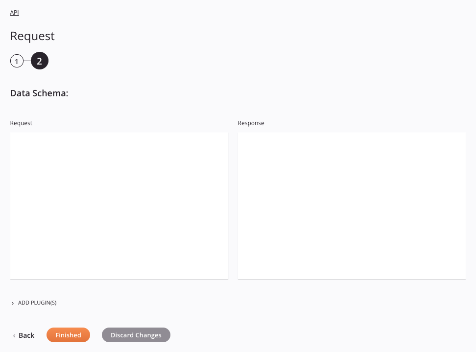 Paso 2 de configuración de actividad de solicitud de API