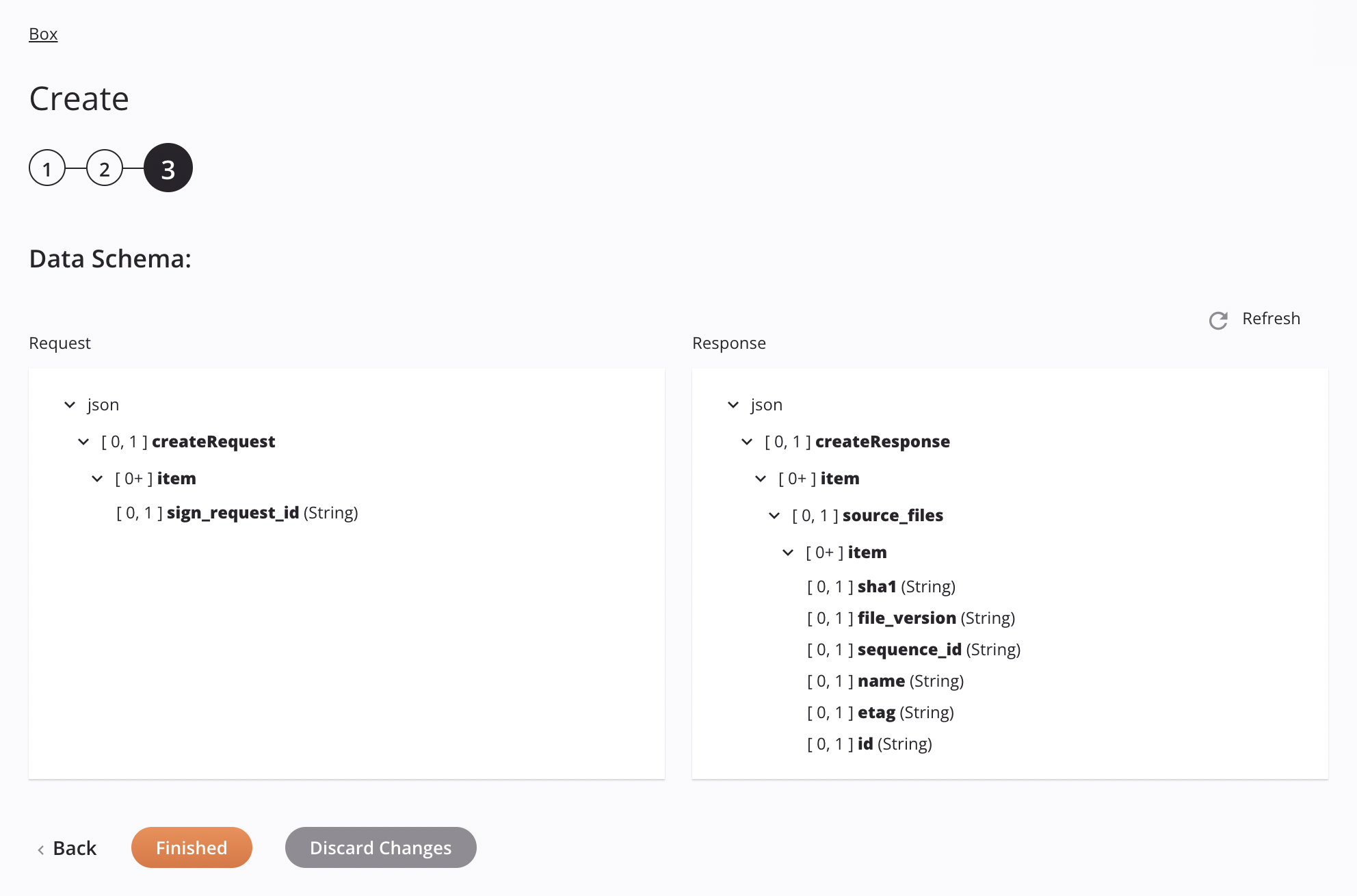 Box create activity configuration step 3