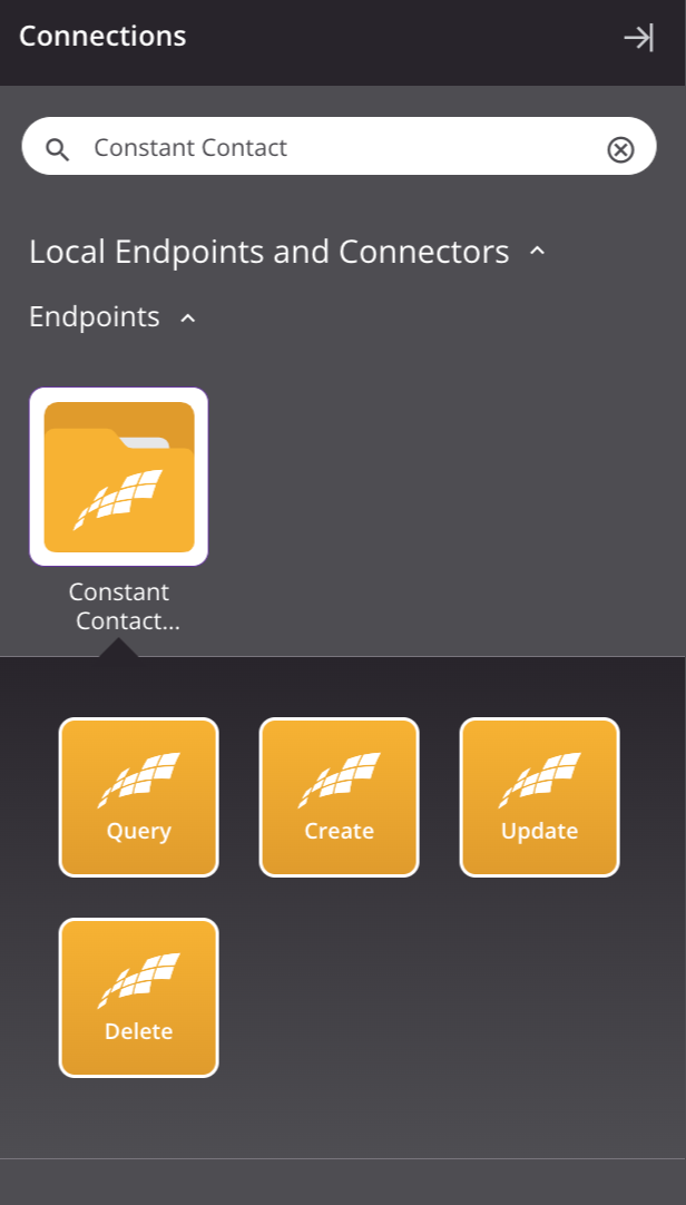 Tipos de atividade de Constant Contact