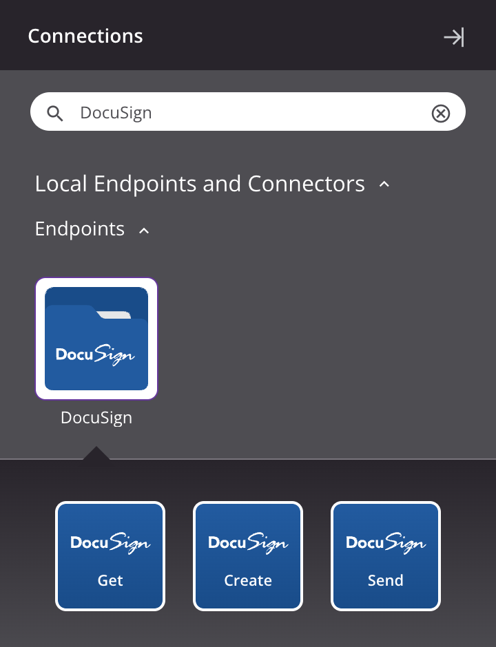 Tipos de atividades do DocuSign