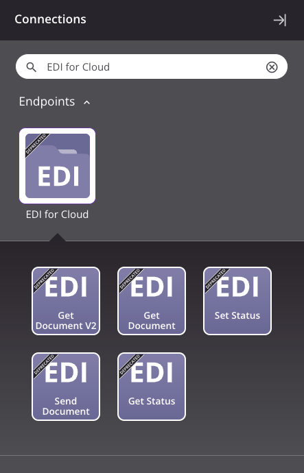 EDI for Cloud activity types