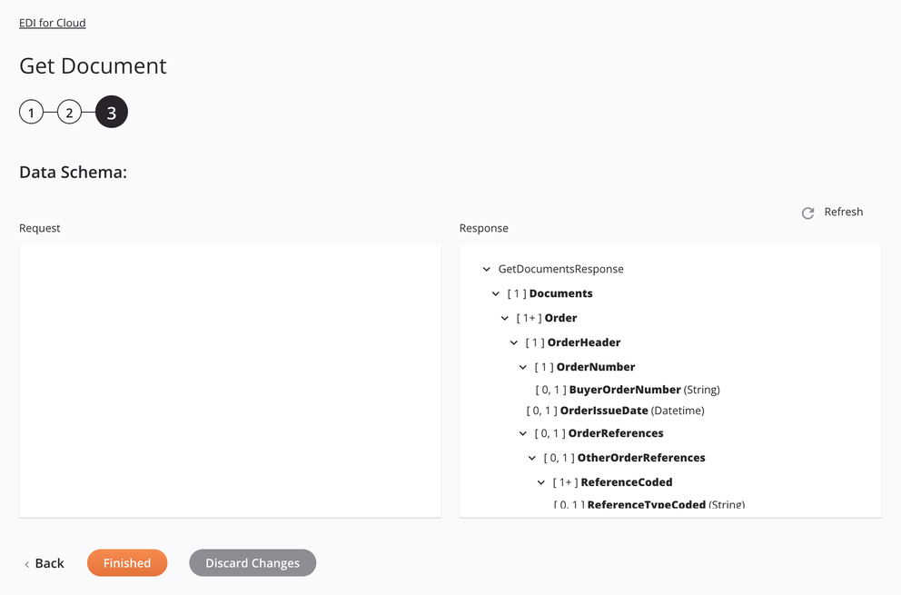 EDI for Cloud Get Document Activity Configuration Etapa 3