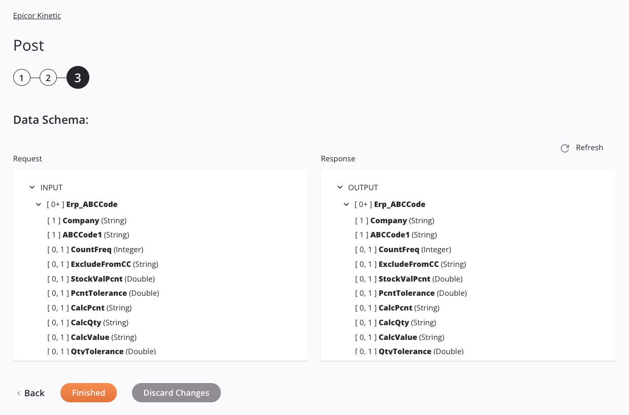 Epicor Kinetic Post activity configuration step 3