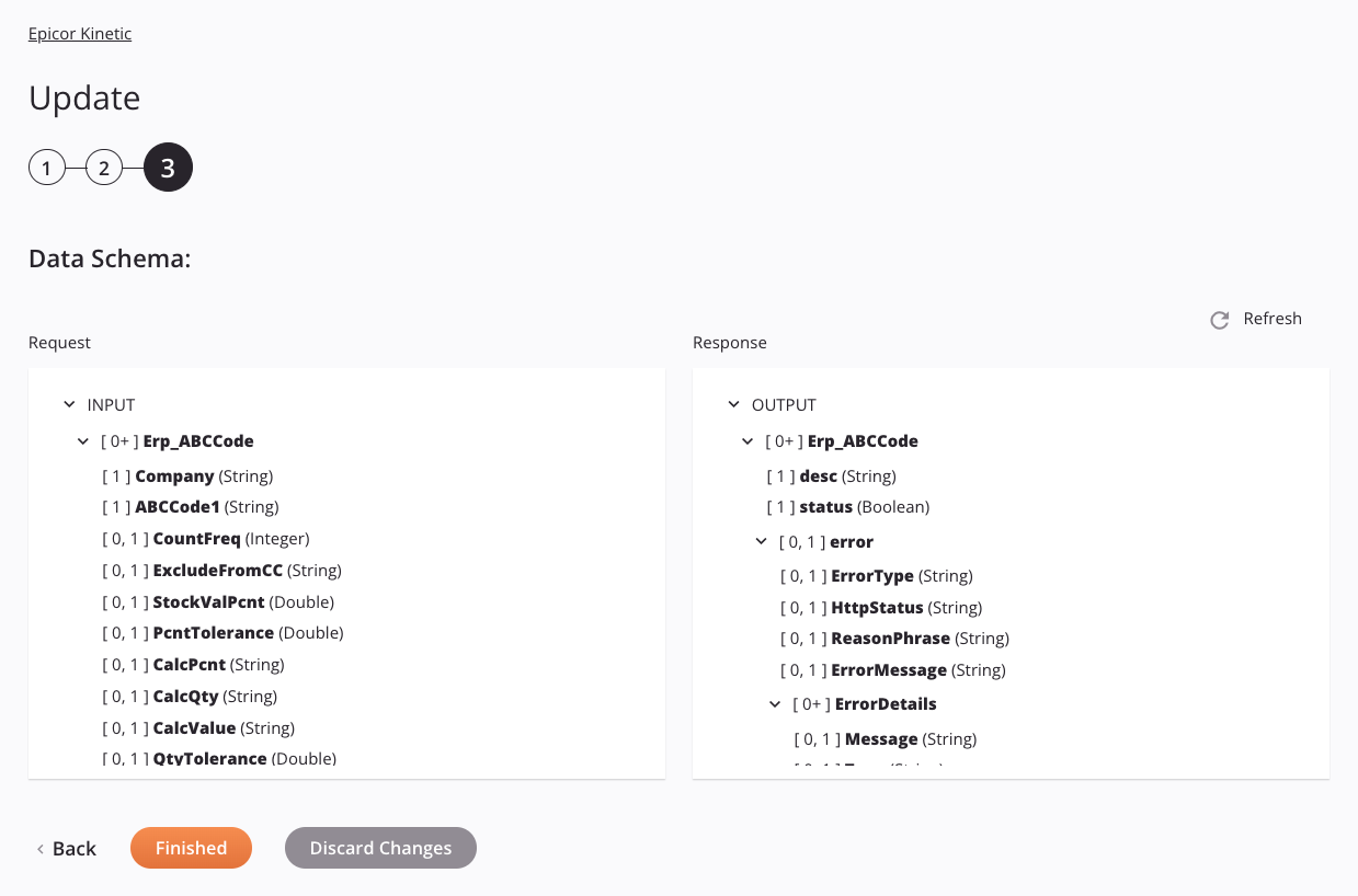 Epicor Kinetic Update activity configuration step 3