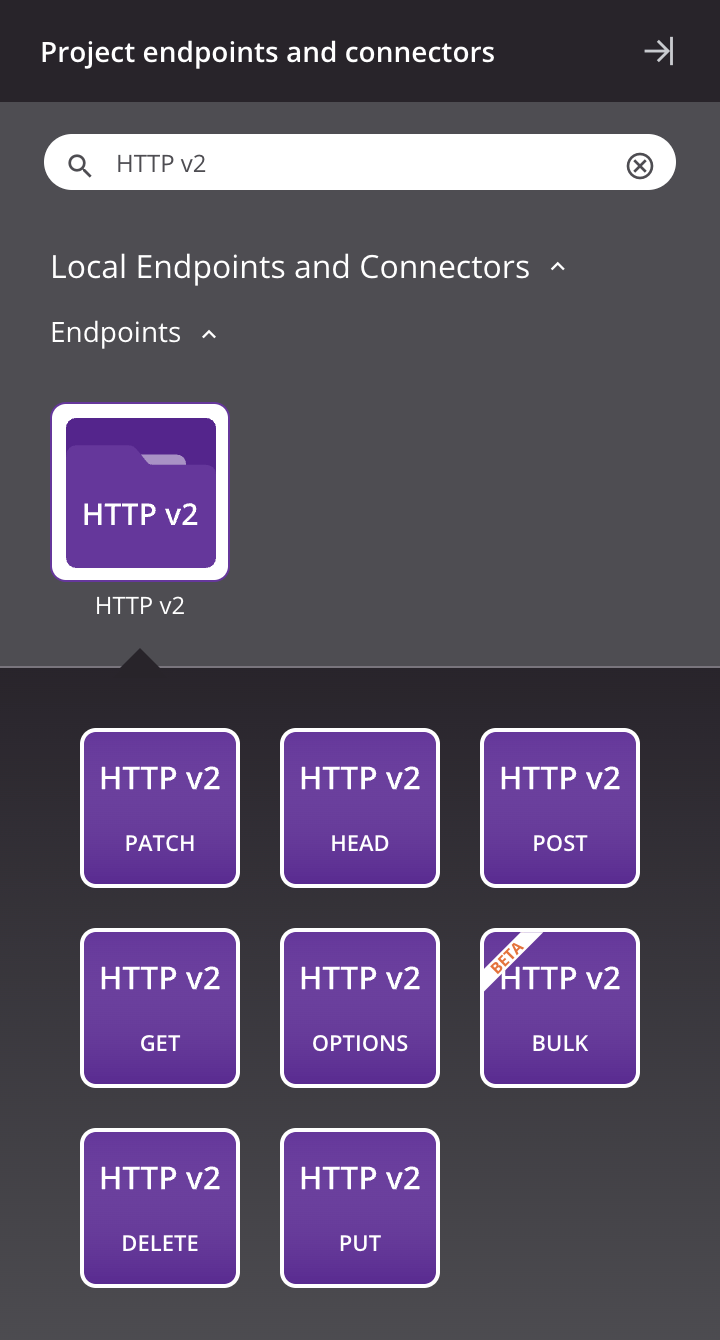 HTTP v2 activity types