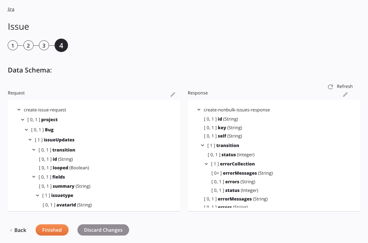 Etapa 4 da configuração da atividade do problema do Jira