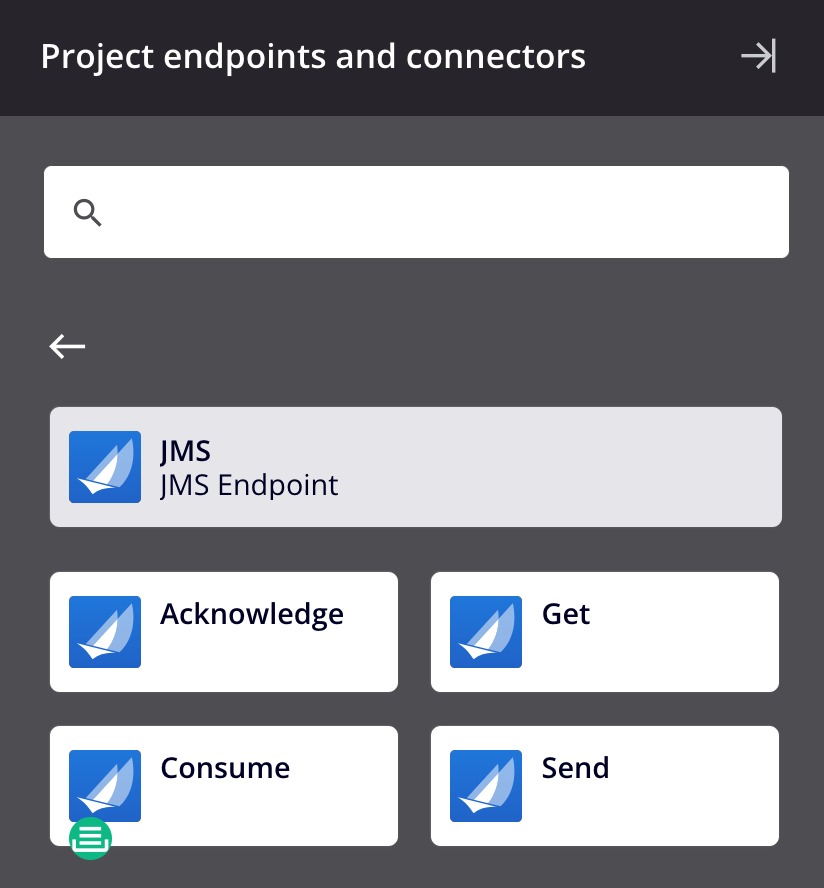 JMS activity types