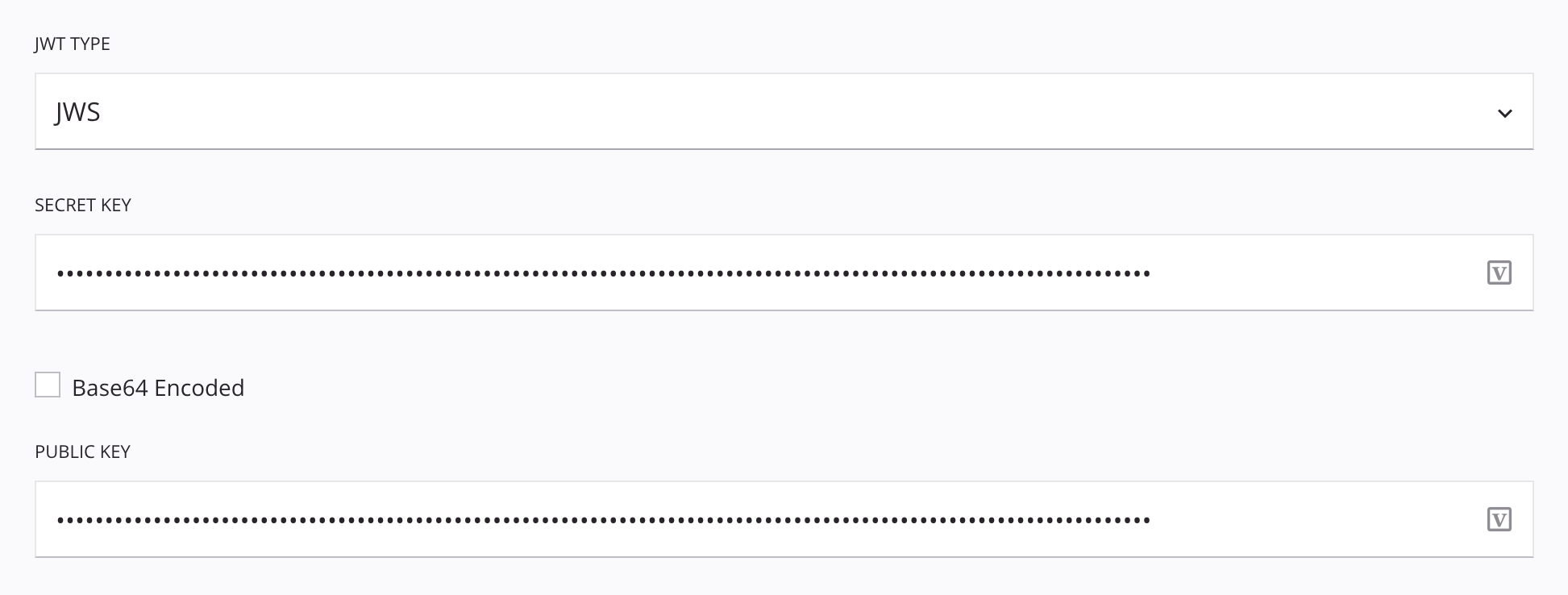 Paso 1 de la configuración de la actividad de token de validación JWT jws