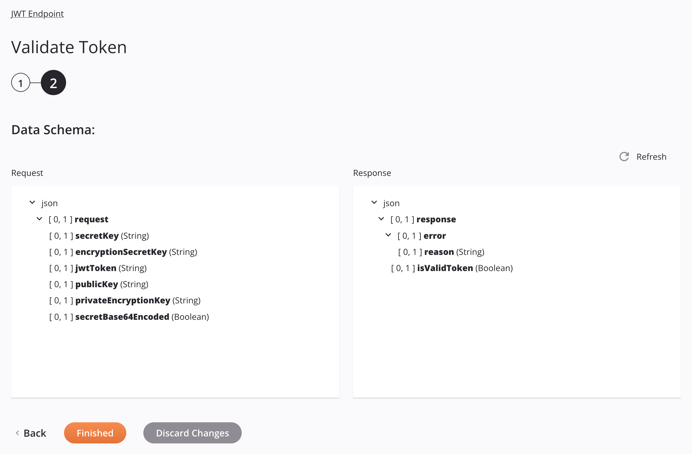 JWT Validate Token activity configuration step 2