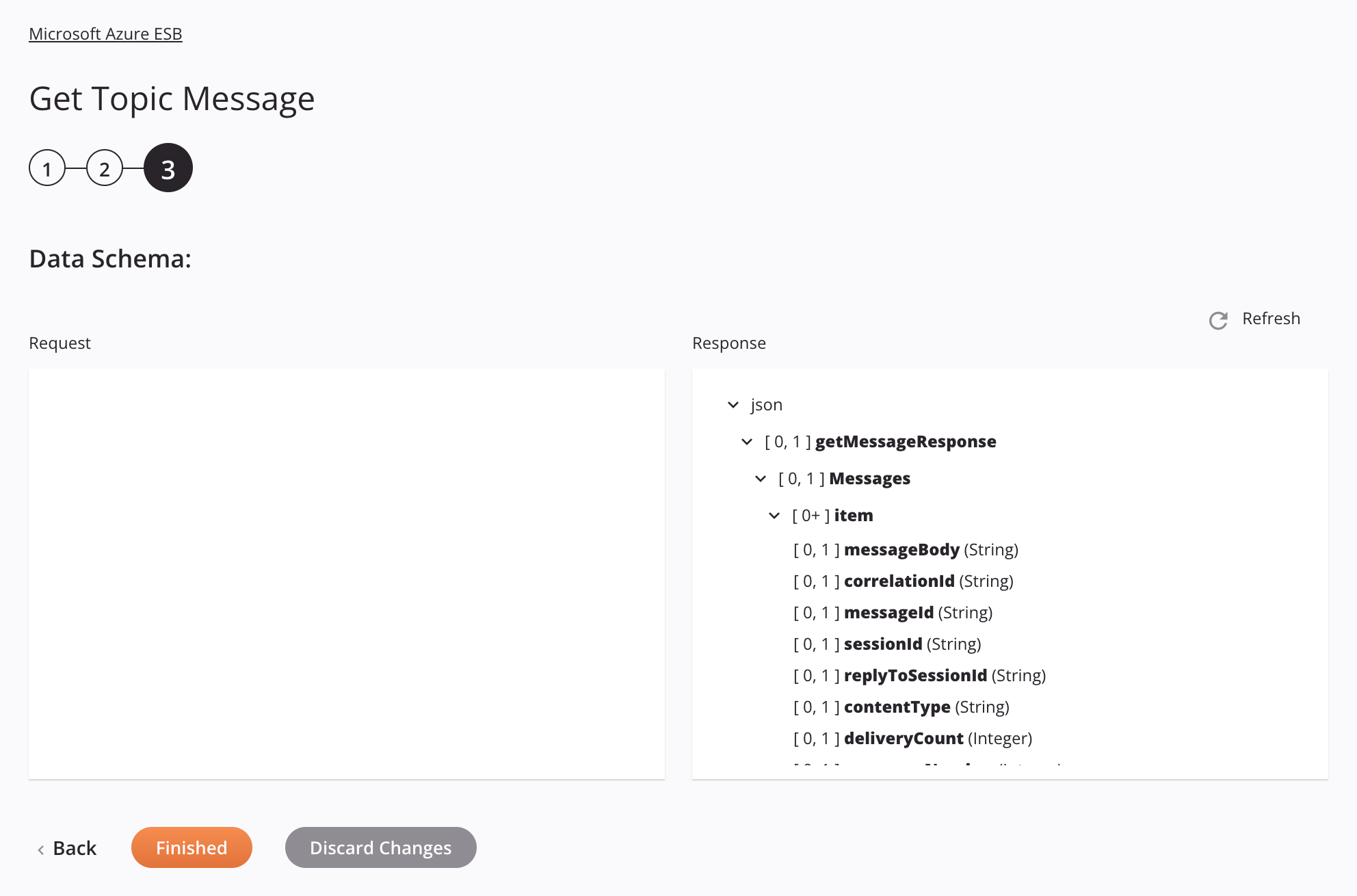 Microsoft Azure ESB Get Topic Message activity configuration step 3