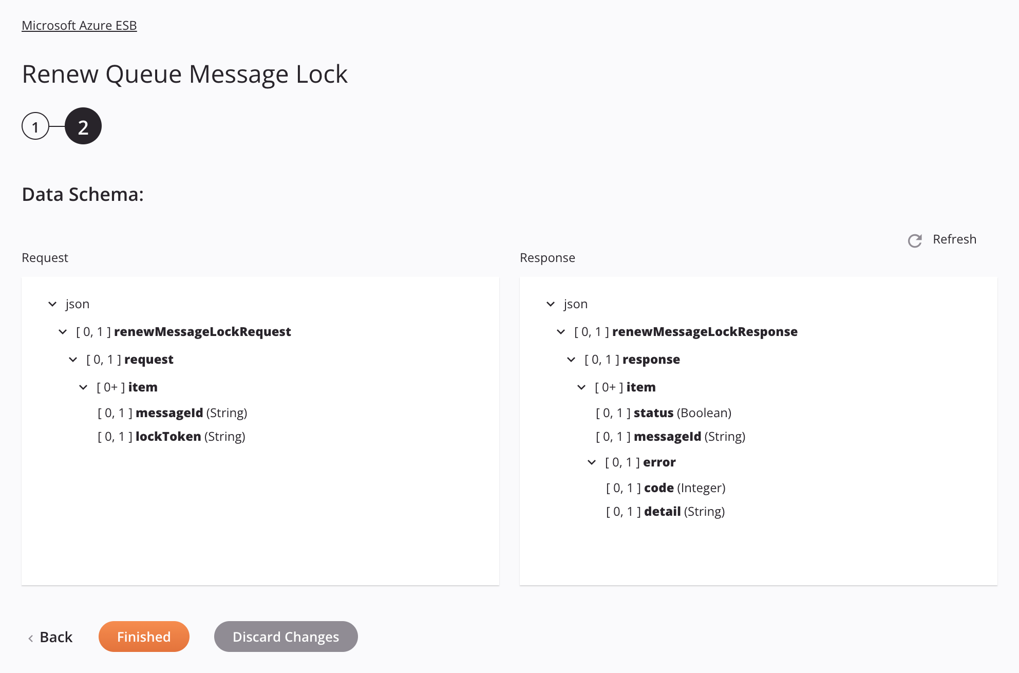 Microsoft Azure ESB Renew Queue Message Lock activity configuration step 2