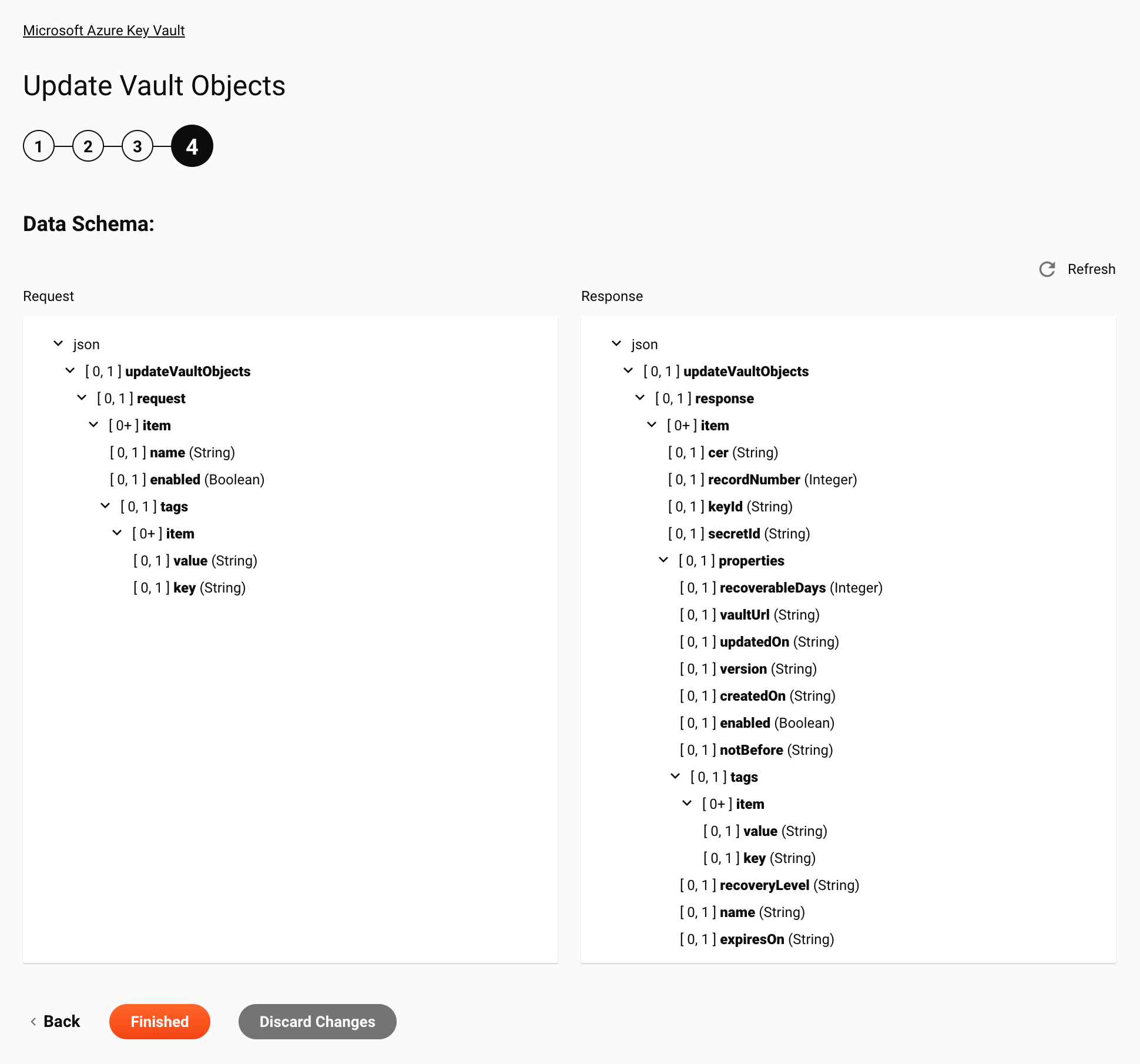 Paso 4 de la configuración de objetos del almacén de actualizaciones de Microsoft Azure Key Vault