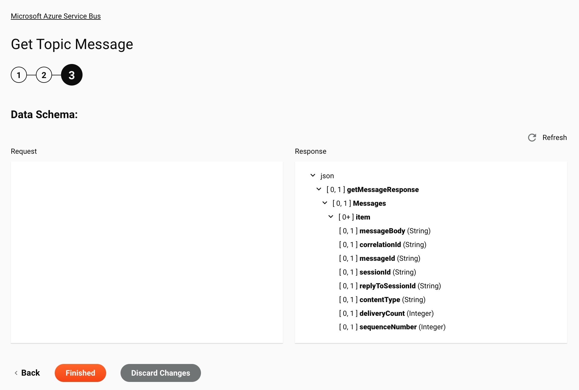 Microsoft Azure Service Bus Get Topic Message activity configuration step 3