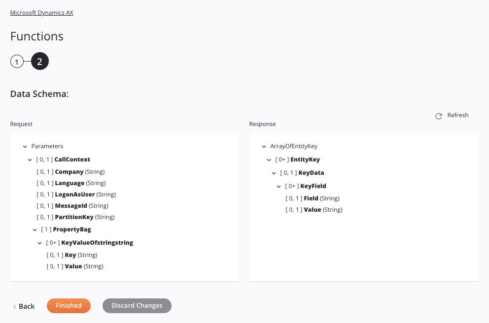 Paso 2 de configuración de la actividad de funciones de Microsoft Dynamics AX