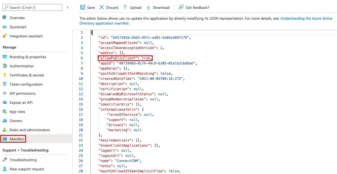 Microsoft Dynamics CRM manage manifest