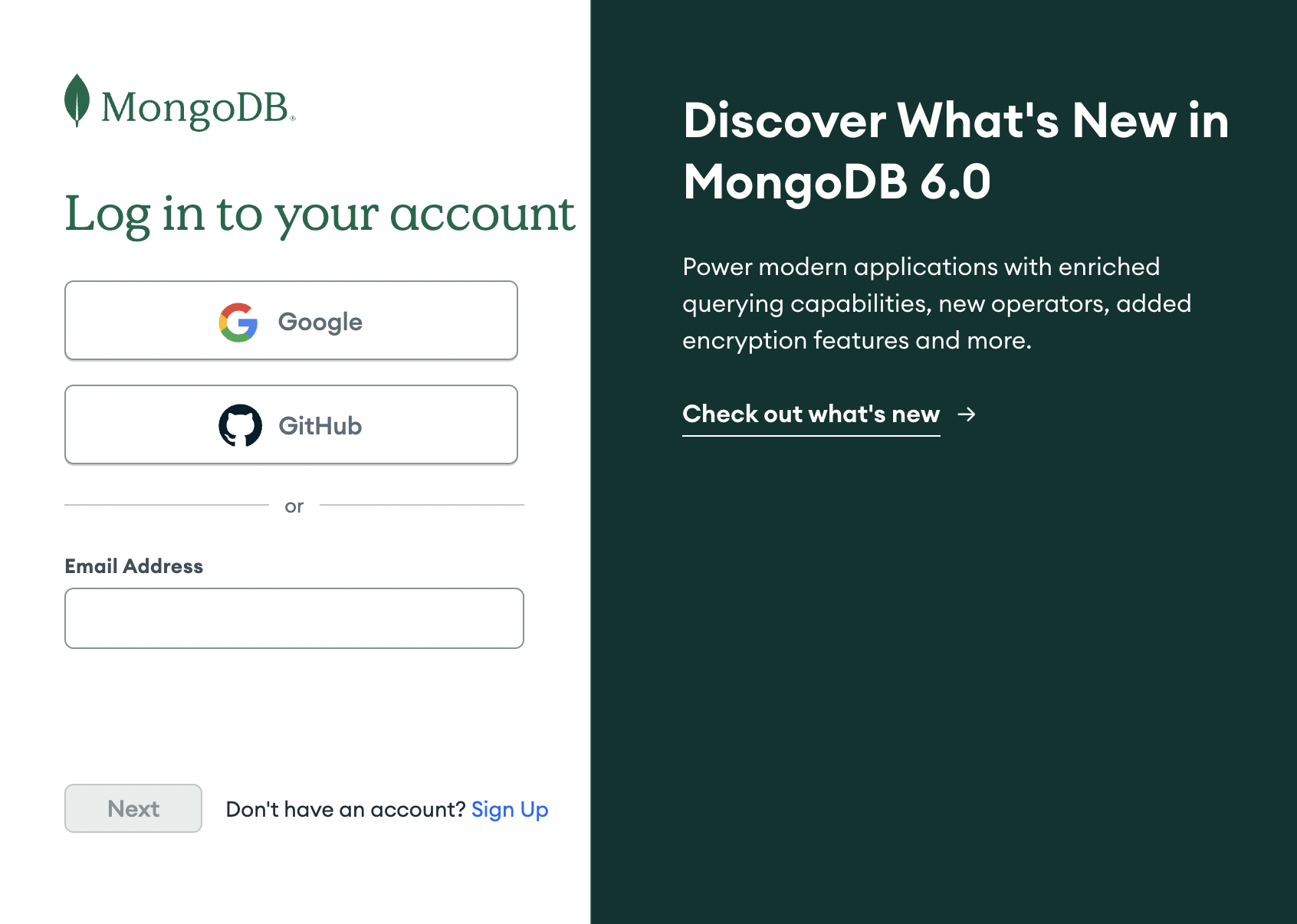 MongoDB atlas configuration 0