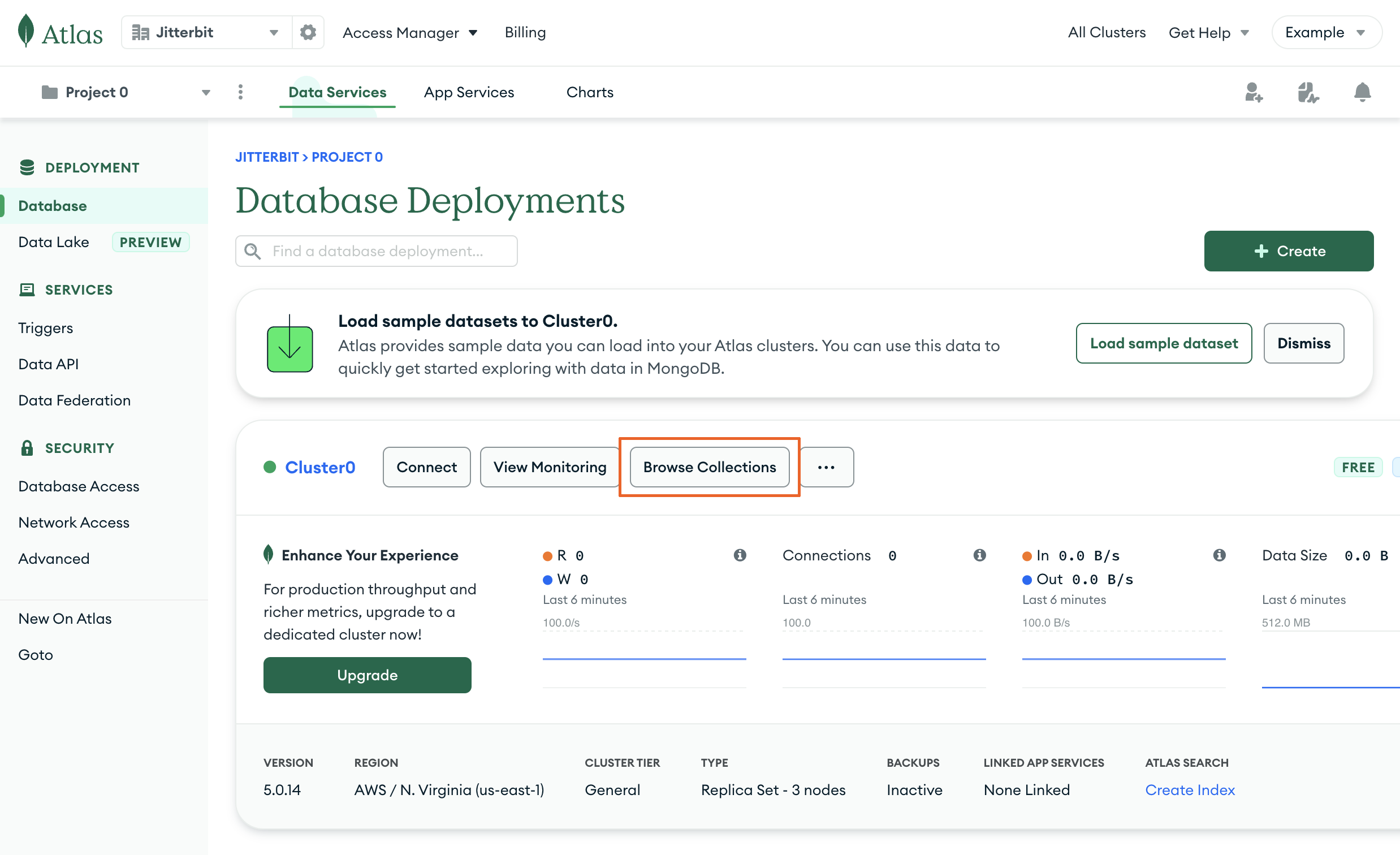 MongoDB atlas configuration 7