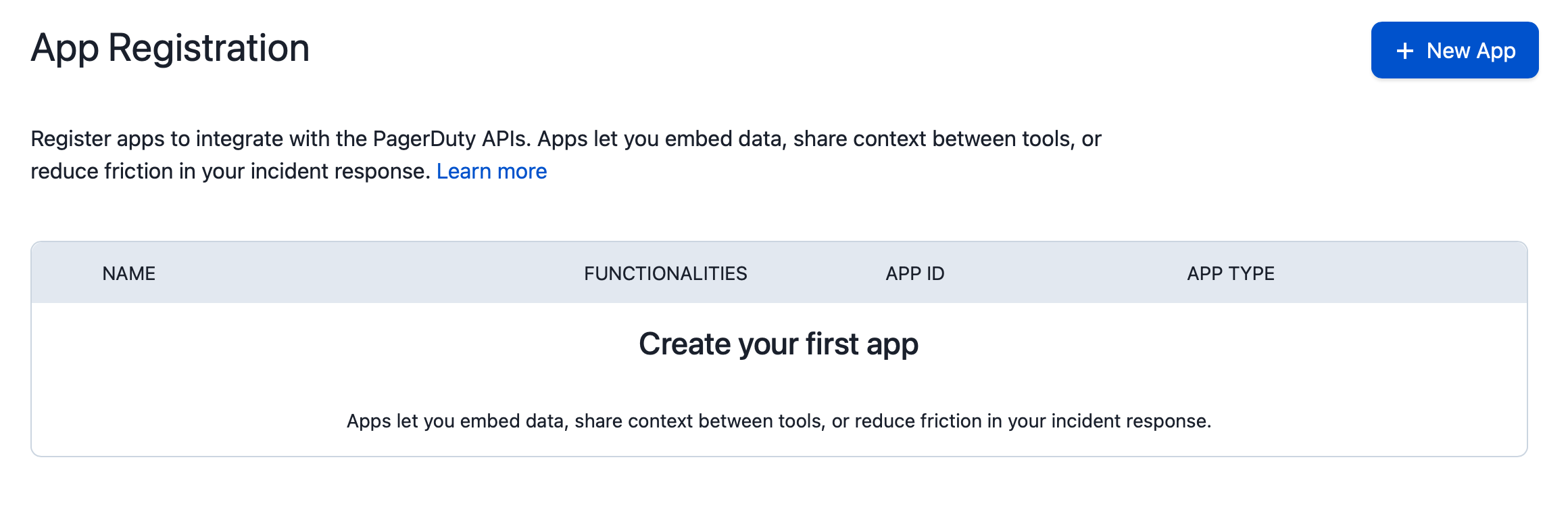 new app