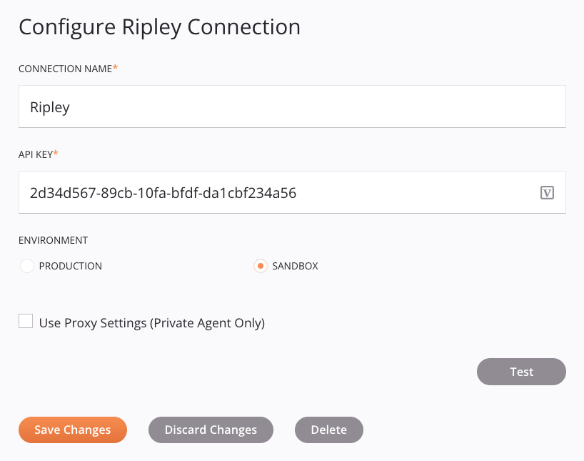 Ripley connection configuration