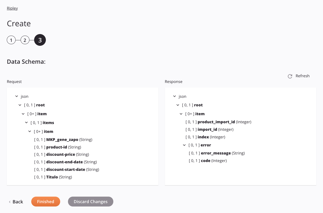 Ripley Create activity configuration step 3