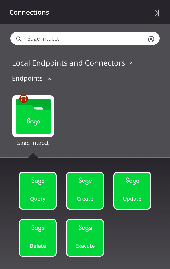 Sage Intacct activity types