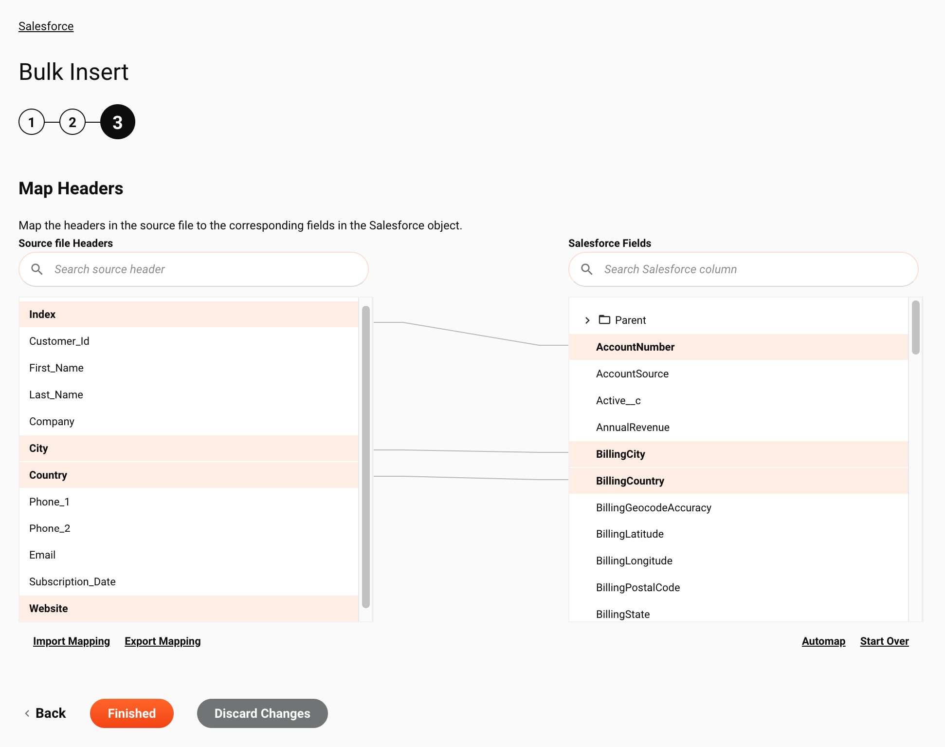 Salesforce Bulk Insert activity 3