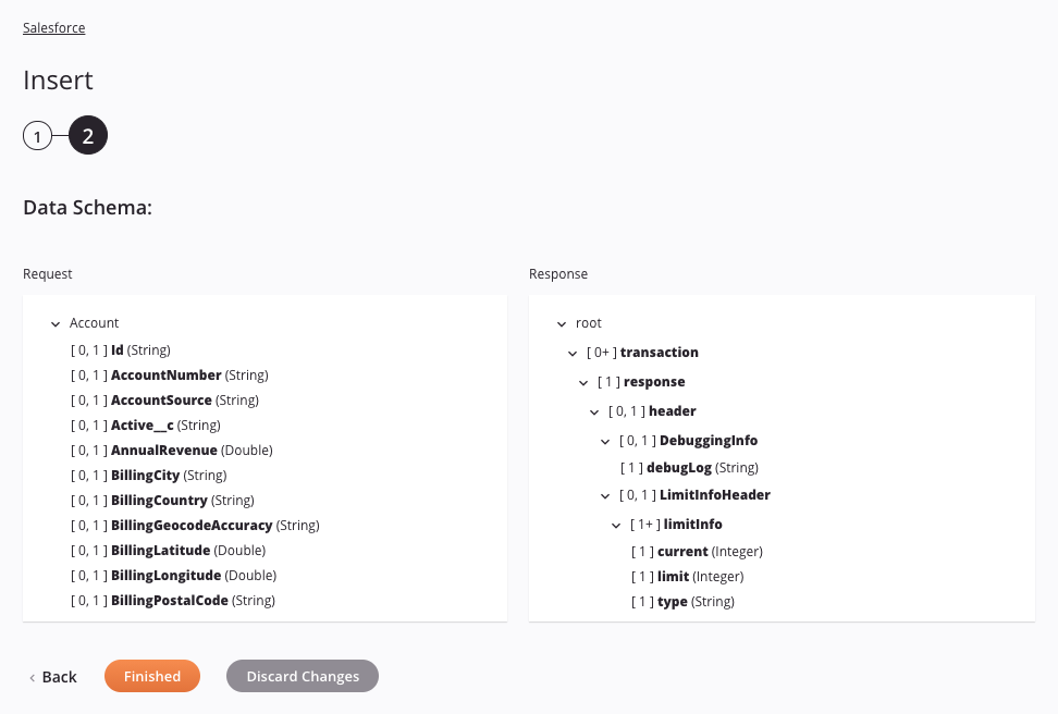 Salesforce Insert activity 2