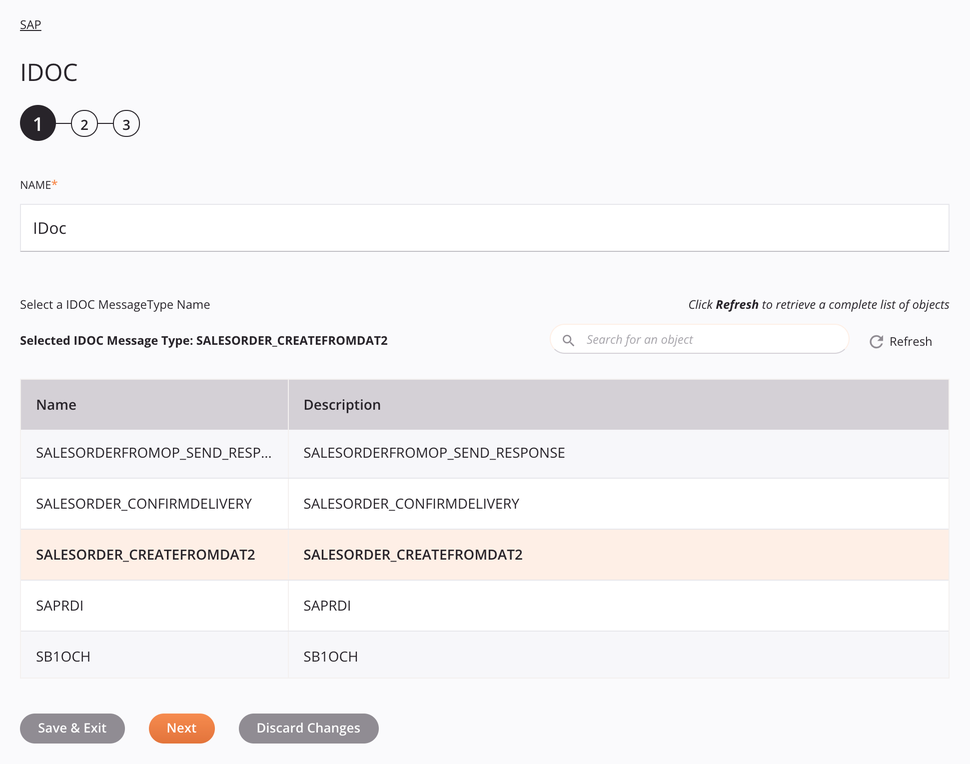 Connections tab