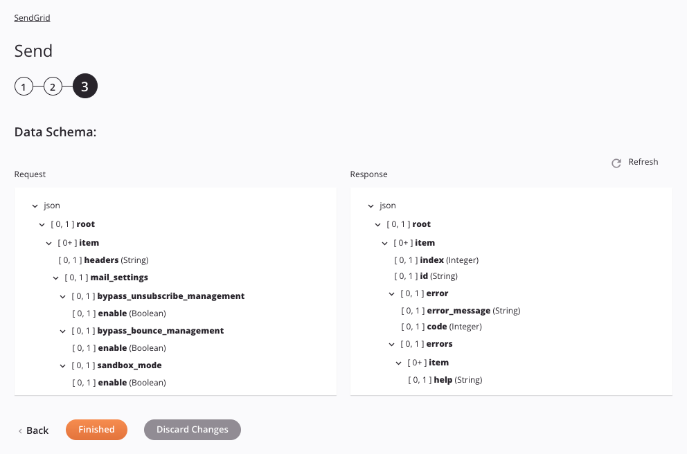 Paso 3 de configuración de actividad de envío de SendGrid