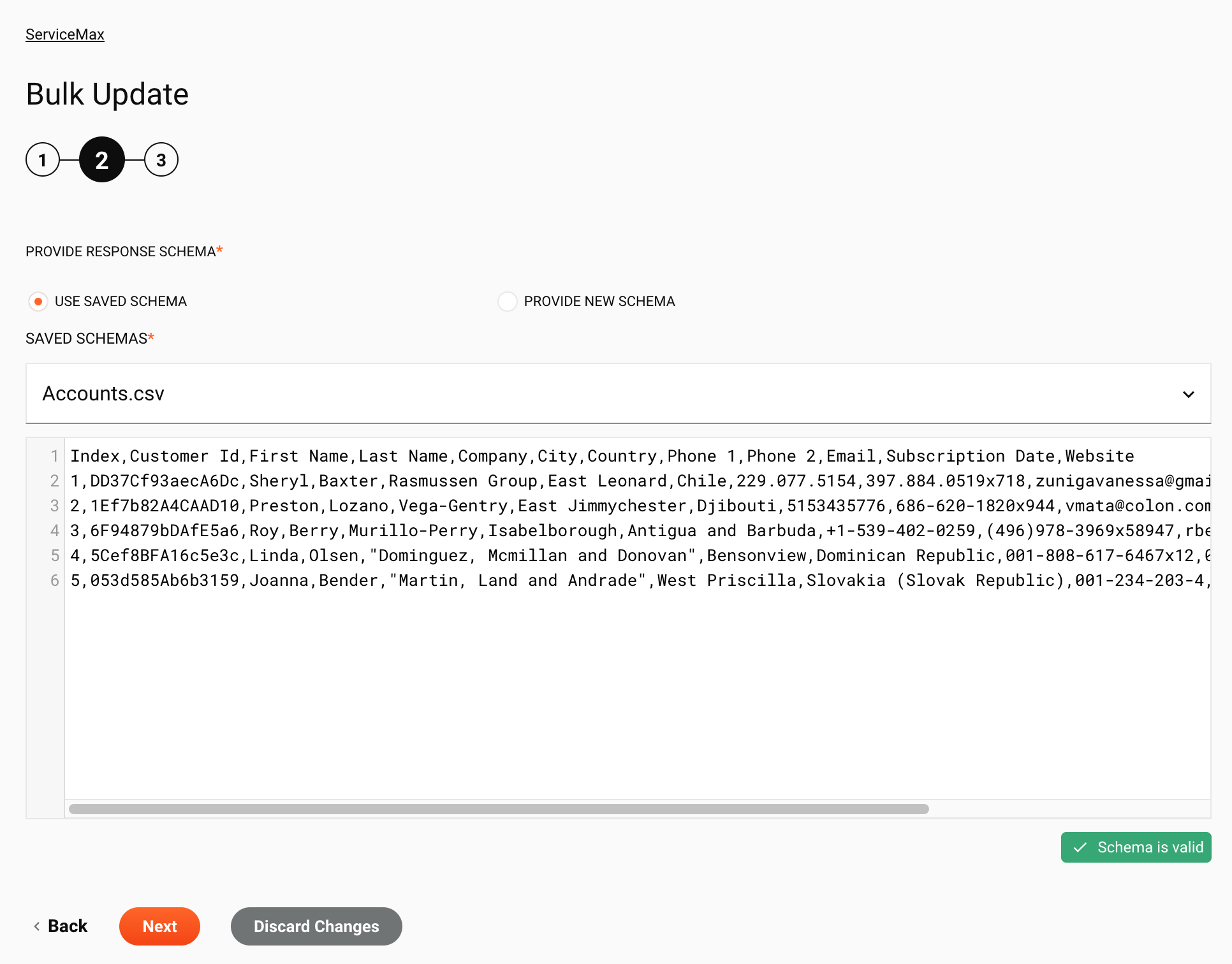 ServiceMax Bulk Update activity 2