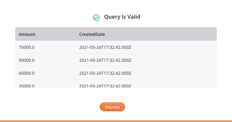 ServiceMax Query activity 2 test query